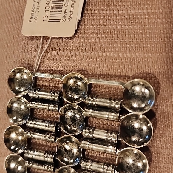 New Fashion Accents Antique Silver-Tone Bracelet - Picture 9 of 9